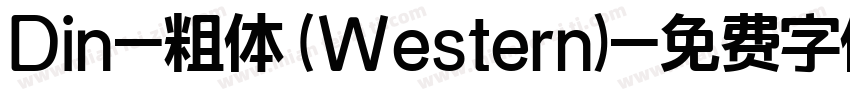 Din-粗体 (Western)字体转换